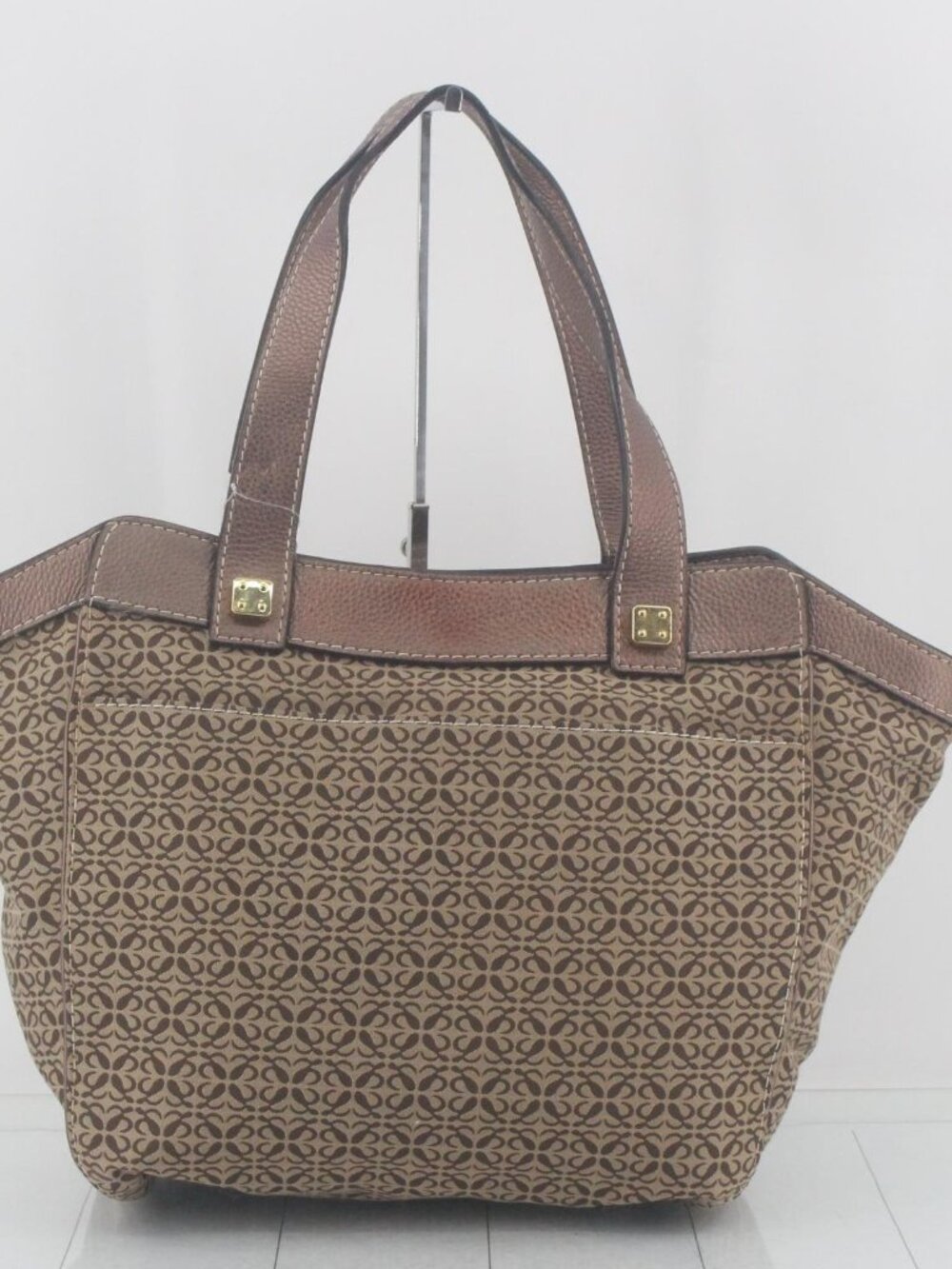 Loewe Anagram Canvas Tote Bag Brown Monogram Shoulder Bag